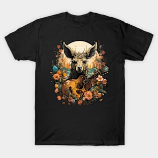 Deer Playing Guitar T-Shirt